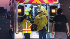 US, Los Angeles: Pomona Fatal Collision Blocks Lanes on 10 Freeway