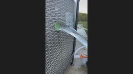 Mesmerizing laminar flow creates illusion of solid water stream