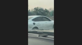 Disoriented Woman Crashes Car On Highway
