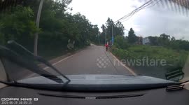 Child Falls from Bicycle Seat