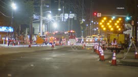 US, Los Angeles: Santa Clarita Gas Main Break Shuts Down Several Blocks