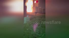 US: Car Slams Into Domino’s Pizza Triggering Huge Fireball In Herriman