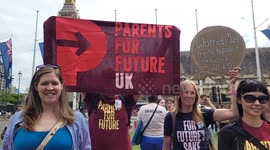 Over a Hundredsl Join Climate Rally in Parliament Square Urging MP Action