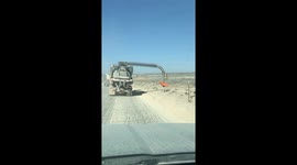 Boom Arm Takes out Power Lines