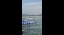 Jet Ski Accidentally Dives Underwater