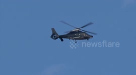 SAS 'Blue Thunder' helicopter spotted patrolling the skies above Birmingham, England