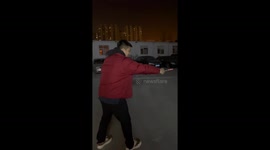 A Thrilling Process of Setting off Firework Rocket