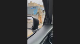 Lawn care or lift-off? Man turns weed eater into DIY rocket ride