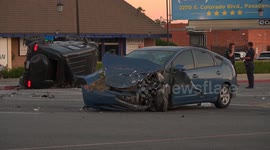 LAPD Pursuing a Stolen Vehicle Suspect Resulted in the Suspect Colliding With An Innocent Bystander