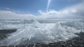 Ice Shove at Sayram Lake