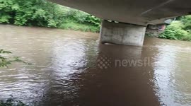 River Traun in Full Force: Massive Water Surge After Storms
