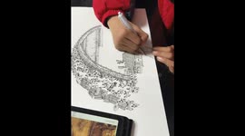 Boy Draws Qingming Shanghe Tu