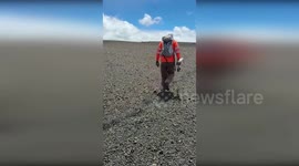 US: Engineers Use Snowshoes To Cross Deep Pumice After Kīlauea Eruption Cuts Off Monitoring Stations