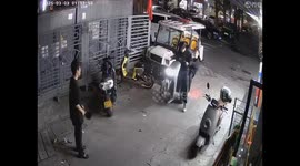 Boys Fall from Electric Car