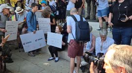 Dozens Arrested in Parliament Square During Peaceful Palestinian Action on Saturday