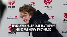 Lewis Capaldi reveals therapy helped pave his way back to music