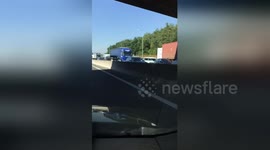 Newsflare Edit - 8 mile traffic jam from Qe2 bridge