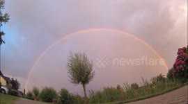 The entire Rainbow. Wide angle and amazing time-lapse