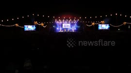 Bjorn again before Abba preform at the Under the Stars Day , London,UK