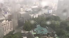 Typhoon Mindulle hits Tokyo, Japan - aftermath