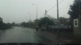 Someone decide to throw his trash on a rainy day