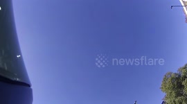 BIKE CRASH DRIVER GIVES ME THE FINGER !!!!!!