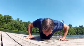 22 Push Up Challenge on a Lake