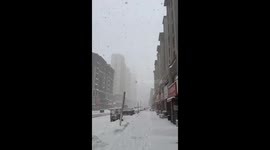 The Heavy Snow in Yantai