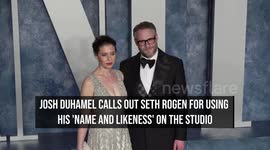 Josh Duhamel calls out Seth Rogen for using his 'name and likeness' on The Studio