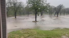 US: Rising Waters Flood Streets In Texas Town As Storms Hit Hard