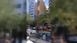 Iran: Fire Erupts at Emerald Tower in Tabriz