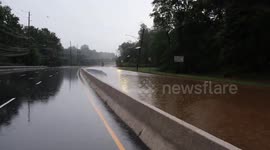 US: Intense Flash Flooding On Route 22 In Bound Brook, New Jersey