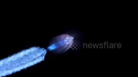 Chinese rocket launch stuns locals with ethereal jellyfish-like cloud