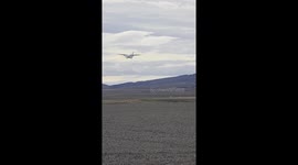 Plane's almost diagonal landing in terrifying crosswinds at remote Canadian airport