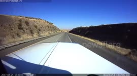 Out of Control Camper Wrecks off Road