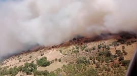 Spain: Fire Rages in Burgohondo as Emergency Teams Arrive to Fight Blaze