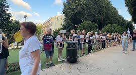 Israel: Israeli activists in Tel Aviv protest military targeting of Gaza women and children