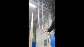 Aerialist’s trampoline loop attempt in Barcelona sparks cheers