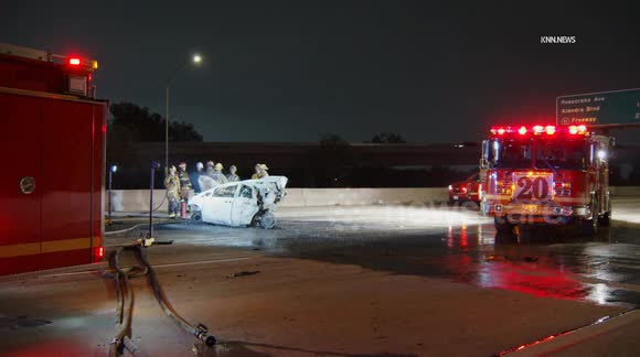 US, Los Angeles: Norwalk Multi-Fatality Fiery Crash on 605 Freeway ...
