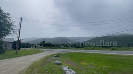346 little League ball field in Southern Vermont in a bad storm