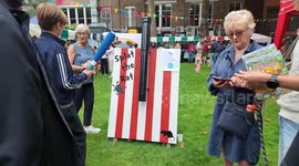 At this year's Soho Fete, it featured a mix of fun activities, including a Human Fruit Machine
