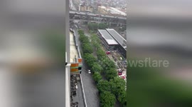 Philippines: Floodwaters Take Over Streets In Makati’s Osmena And Washington Area
