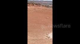 Syria: The moment of the explosion of the ammunition warehouse south of Maarat Misrin