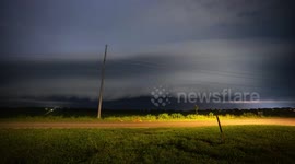 Stunning Lightning Show Illuminates Valley Nebraska Skies