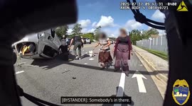 US: Undercover Detectives Rescue Couple After Terrifying Car Crash On Collins Road