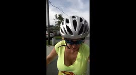 This is me roller blading in the summer at the beach near my home.