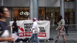 US: Pro-Palestine protest in NYC targets Maersk over alleged role in Gaza war