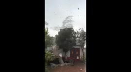 Typhoon Destroys Houses