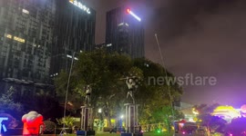 Static electricity and Tesla coil dance performance in Shandong, China
