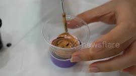 Customers can paint Bearbricks at this cafe in Thailand